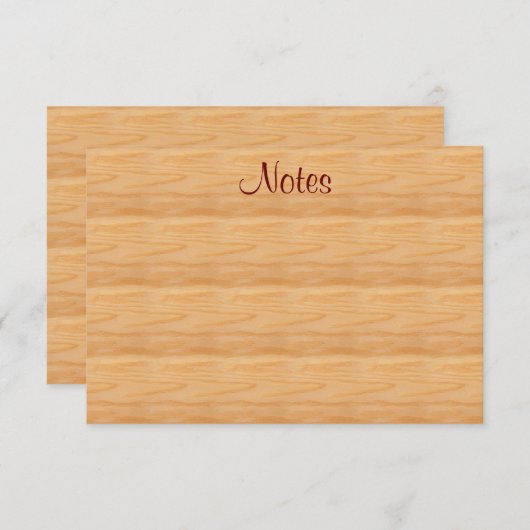 Modèle de texte de script de style Brown en bois (Devant / Derrière)