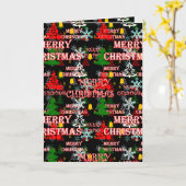 Modèle de texte décoratif Joyeux Noël (Fleur jaune)