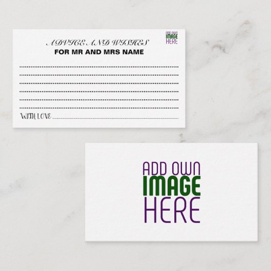 MODÈLE DE TEXTE D'IMAGE BLANCHE SIMPLE MODERNE (Devant / Derrière)