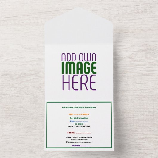 MODÈLE DE TEXTE D'IMAGE BLANCHE SIMPLE MODERNE (À l'intérieur)