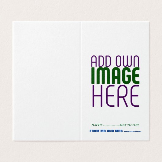 MODÈLE DE TEXTE D'IMAGE BLANCHE SIMPLE MODERNE (Outside Unfolded)