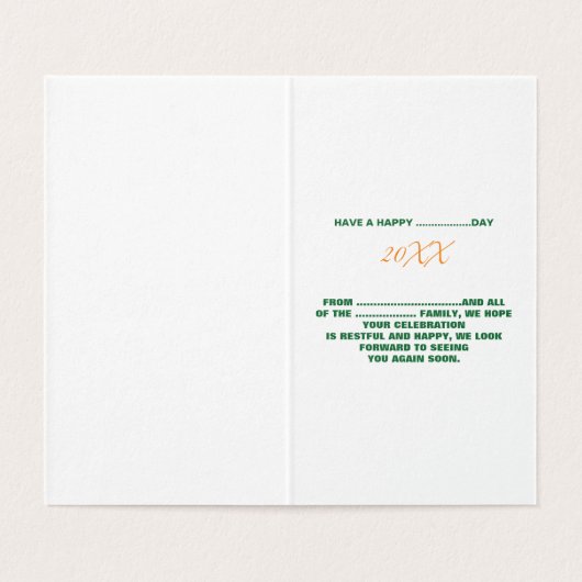 MODÈLE DE TEXTE D'IMAGE BLANCHE SIMPLE MODERNE (Inside Unfolded)