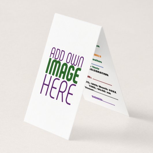 MODÈLE DE TEXTE D'IMAGE BLANCHE SIMPLE MODERNE (Front)