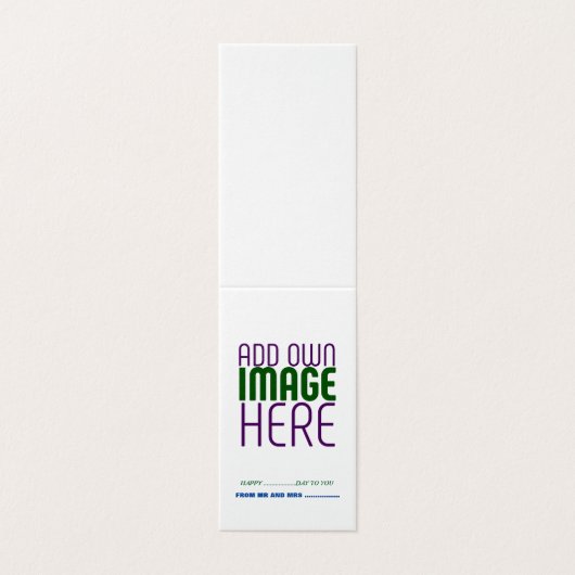 MODÈLE DE TEXTE D'IMAGE BLANCHE SIMPLE MODERNE (Outside Unfolded)