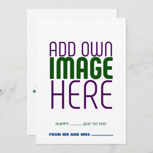 MODÈLE DE TEXTE D'IMAGE BLANCHE SIMPLE MODERNE (Devant / Derrière)