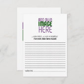 MODÈLE DE TEXTE D'IMAGE BLANCHE SIMPLE MODERNE (Devant / Derrière)