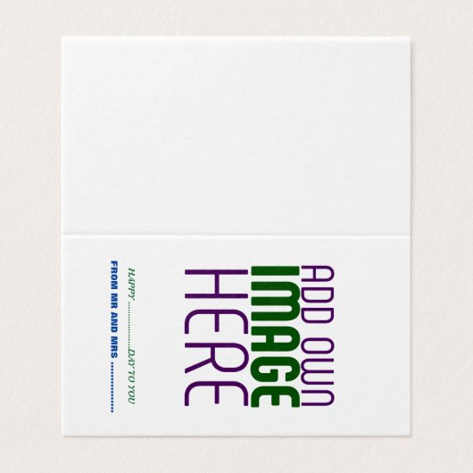 MODÈLE DE TEXTE D'IMAGE BLANCHE SIMPLE MODERNE (Outside Unfolded)