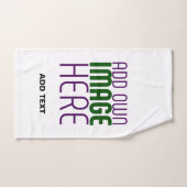 MODÈLE DE TEXTE D'IMAGE BLANCHE SIMPLE MODERNE (Serviette à main)