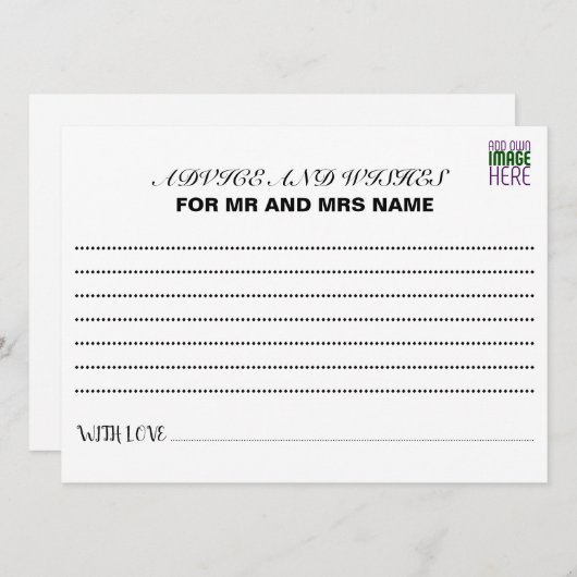 MODÈLE DE TEXTE D'IMAGE BLANCHE SIMPLE MODERNE (Devant / Derrière)