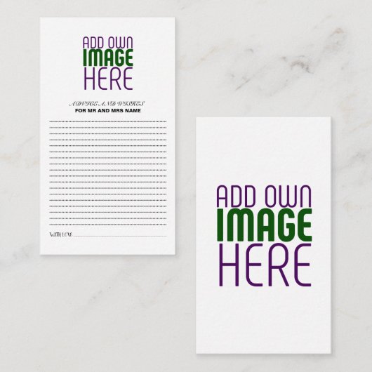 MODÈLE DE TEXTE D'IMAGE BLANCHE SIMPLE MODERNE (Devant / Derrière)