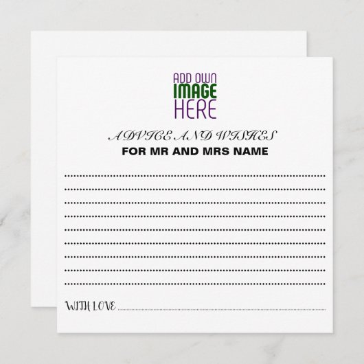 MODÈLE DE TEXTE D'IMAGE BLANCHE SIMPLE MODERNE (Devant / Derrière)