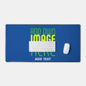 MODÈLE DE TEXTE D'IMAGE BLEU MODERNE MODIFIABLE (Clavier et souris)