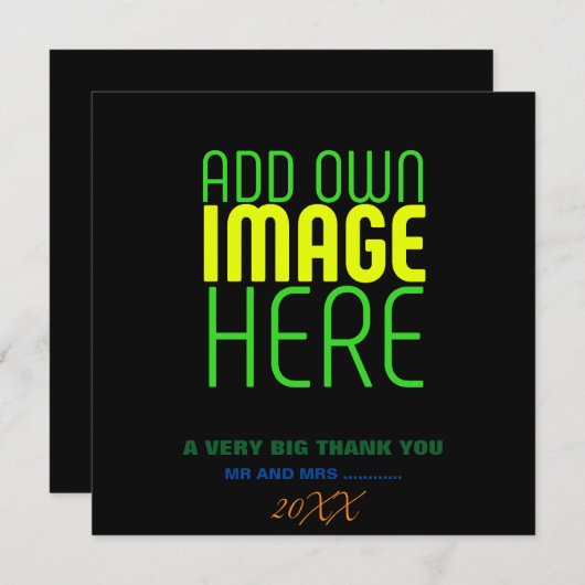 MODÈLE DE TEXTE D'IMAGE NOIRE SIMPLE ÉDITABLE MODE (Devant / Derrière)