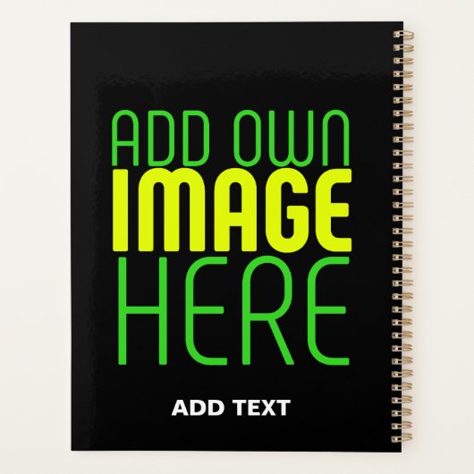 MODÈLE DE TEXTE D'IMAGE NOIRE SIMPLE ET MODERNE (Dos)