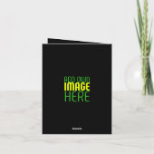 MODÈLE DE TEXTE D'IMAGE NOIRE SIMPLE ET MODERNE (Dos)