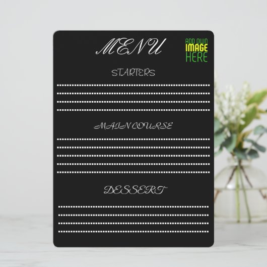 MODÈLE DE TEXTE D'IMAGE NOIRE SIMPLE ET MODERNE (Debout devant)