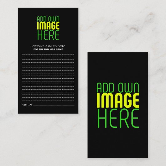 MODÈLE DE TEXTE D'IMAGE NOIRE SIMPLE ET MODERNE (Devant / Derrière)