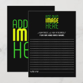 MODÈLE DE TEXTE D'IMAGE NOIRE SIMPLE ET MODERNE (Devant / Derrière)