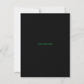 MODÈLE DE TEXTE D'IMAGE NOIRE SIMPLE ET MODERNE (Dos)