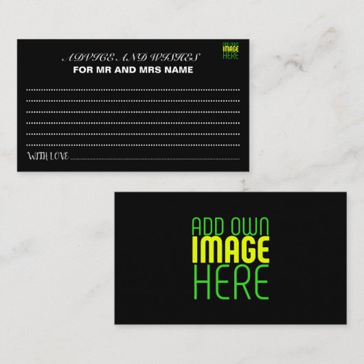 MODÈLE DE TEXTE D'IMAGE NOIRE SIMPLE ET MODERNE (Devant / Derrière)