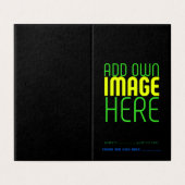 MODÈLE DE TEXTE D'IMAGE NOIRE SIMPLE ET MODERNE (Outside Unfolded)