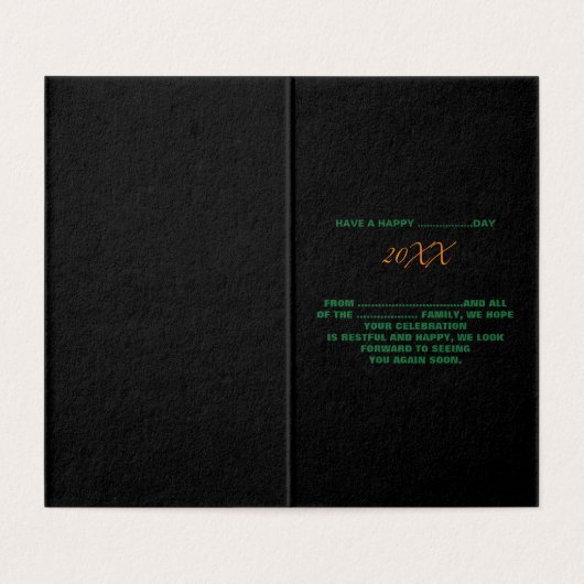 MODÈLE DE TEXTE D'IMAGE NOIRE SIMPLE ET MODERNE (Inside Unfolded)