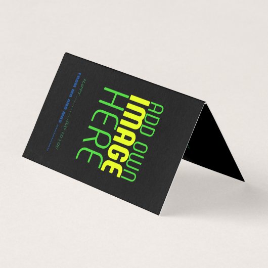 MODÈLE DE TEXTE D'IMAGE NOIRE SIMPLE ET MODERNE (Front)