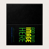 MODÈLE DE TEXTE D'IMAGE NOIRE SIMPLE ET MODERNE (Outside Unfolded)