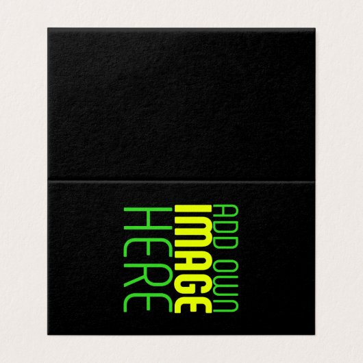 MODÈLE DE TEXTE D'IMAGE NOIRE SIMPLE ET MODERNE (Outside Unfolded)