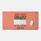 MODELE DE TEXTE IMAGE ORANGE CORAIL ÉDITABLE MODER (Clavier et souris)