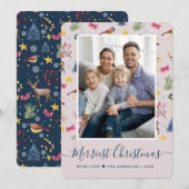 Modèle de texte Joyeux Noël Photo (Devant / Derrière)