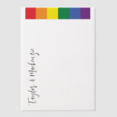 Modèle de texte Mariage Rainbow Gay (Recto)
