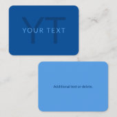 Modèle de texte modifiable pour le nom monographiq (Devant / Derrière)