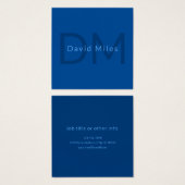 Modèle de texte modifiable pour le nom monographiq (Devant & derrière)