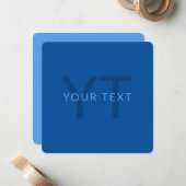 Modèle de texte modifiable pour nom monogrammé etc (Devant/Arrière en situation)