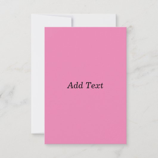 Modèle de texte personnalisable rose (Devant)