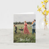 Modèle de texte personnalisé et de photo (Fleur jaune)