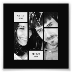 Modèle de texte photo noir - Transfert à n'importe