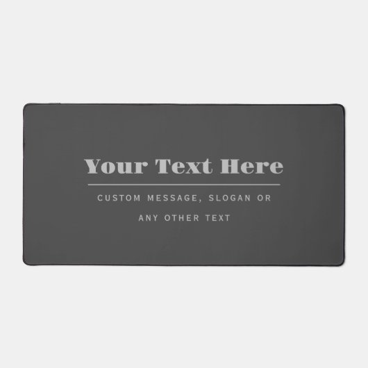 Modèle de texte rétro-moderne modifiable | Gris ch (Recto)