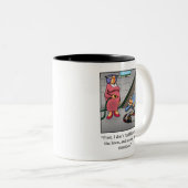 Modèle de train amusant Humour café Mug (Devant droit)