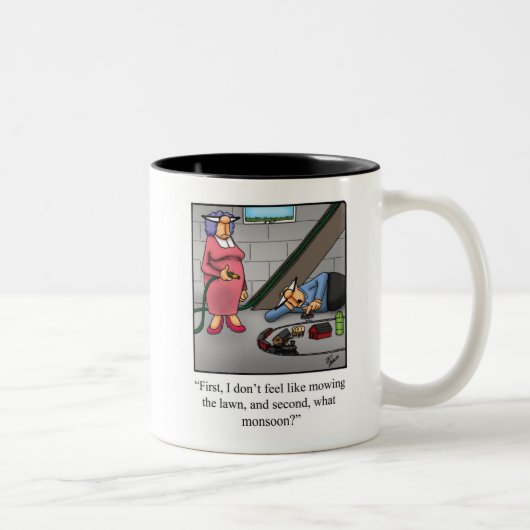 Modèle de train amusant Humour café Mug (Droit)
