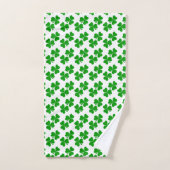 modèle de trèfle de printemps irlandais trèfle (Serviette à main)