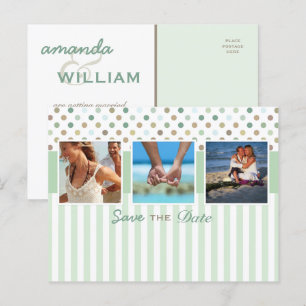 Modèle de trois photos pour Sauvegarder la Date