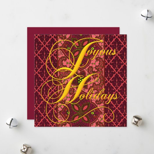 Modèle de vacances joyeuses (Devant/Arrière en situation)