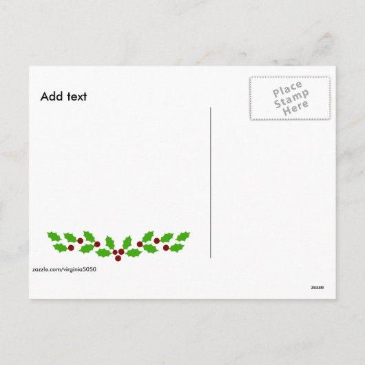 Modèle de vacances personnalisable (Dos)