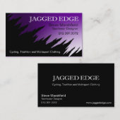 Modèle déchiqueté de carte de visite de bord (Devant / Derrière)