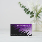 Modèle déchiqueté de carte de visite de bord (Debout devant)