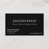 Modèle déchiqueté de carte de visite de bord (Dos)