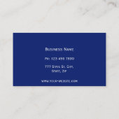 Modèle décoré d'un monogramme de carte de visite (Dos)