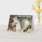 Modèle d'écureuil d'automne (Fleur jaune)